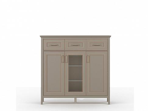 КЛАССИК тумба KOM1W2D3S (глиняный серый)