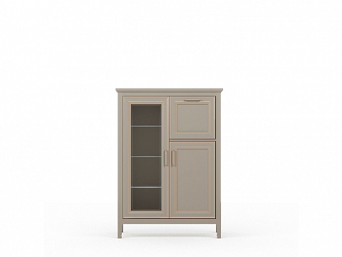 КЛАССИК тумба KOM1W1D1B (глиняный серый)